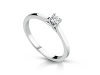 Ringe PG Gioielli Dame Solitari in Weißgold Diamante ANSOL9015